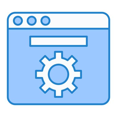 Web simgesi vektör illüstrasyonu