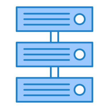 veritabanı sunucu ikonu vektör illüstrasyonu