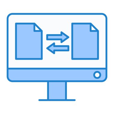 dosya biçimi simgesi, vektör illüstrasyonu