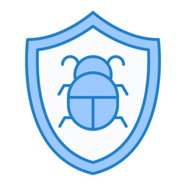 Güvenlik sistemi vektör çizimine sahip kalkan