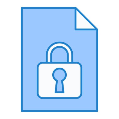 Güvenlik sistemi simgesi vektör illüstrasyonu