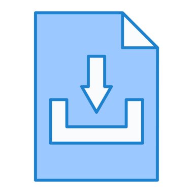 Dosya simgesi, vektör illüstrasyonu indir