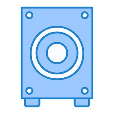 Konuşmacı. Web simgesi basit illüstrasyon