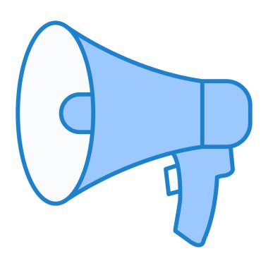 Megafon. Web simgesi basit illüstrasyon