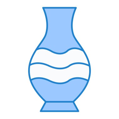 vazo simgesi. Web için su sürahi vektör simgelerinin özet çizimi