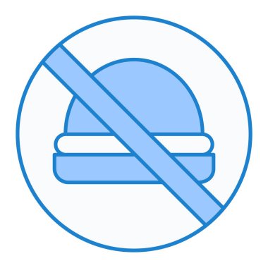 Yiyecek ve içecek sembolünün vektör çizimi