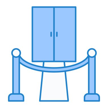 Bir köprü simgesinin vektör illüstrasyonu