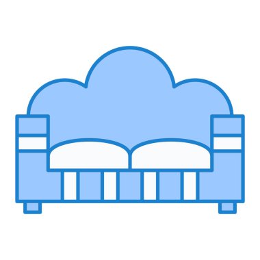 kanepe ikonu vektör illüstrasyonu