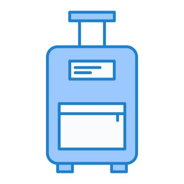 seyahat valizi ikon vektör çizimi