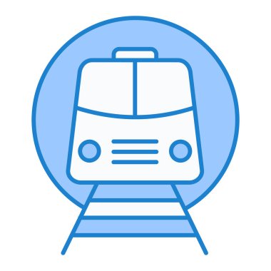 tren simgesi vektör illüstrasyonu