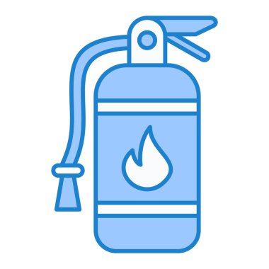 Yangın söndürme ikonu. Web için gaz hidrantı vektör simgelerinin özet çizimi