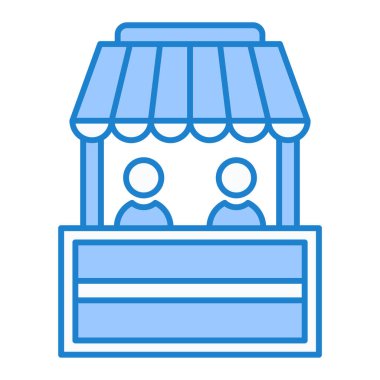 dükkan simgesi vektör illüstrasyonu