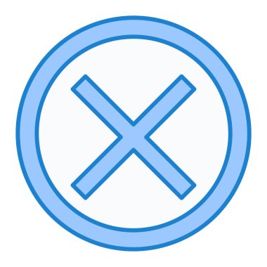 Simge vektör illüstrasyonunu iptal et