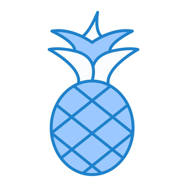 Illustrazione Vettoriale Icona Ananas — Vettoriale Stock