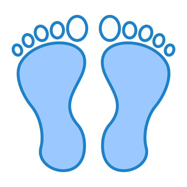 Feet Icon Vector Illustration — Stock Vector
