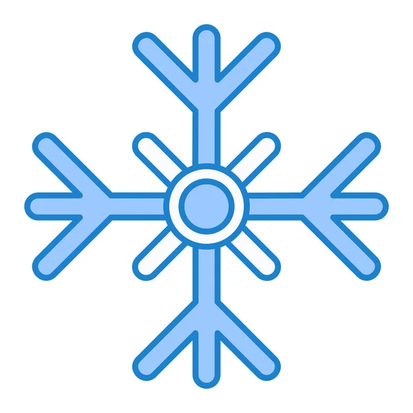 Schneeflocke Web Symbol Einfache Illustration — Stockvektor