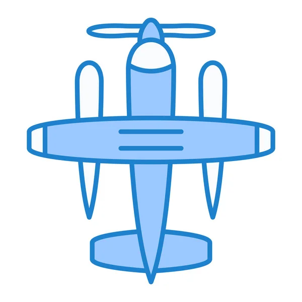 Ilustrasi Vektor Ikon Pesawat Terbang - Stok Vektor