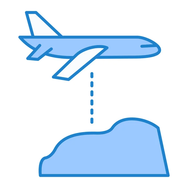 Icono Avión Vector Ilustración — Vector de stock