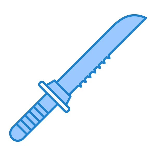 Bıçak Ikonu Beyaz Arkaplanda Izole Edilmiş Web Tasarımı Için Bıçak — Stok Vektör