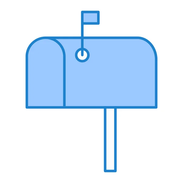 Poštovní Schránka Webová Ikona Jednoduchá Ilustrace — Stockový vektor