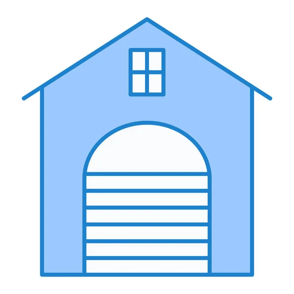 家の建物のアイコン ウェブ用の納屋のベクトルのアイコンの概略図 — ストックベクタ