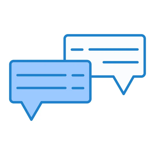 Chat Message Icône Vectoriel Illustration — Image vectorielle