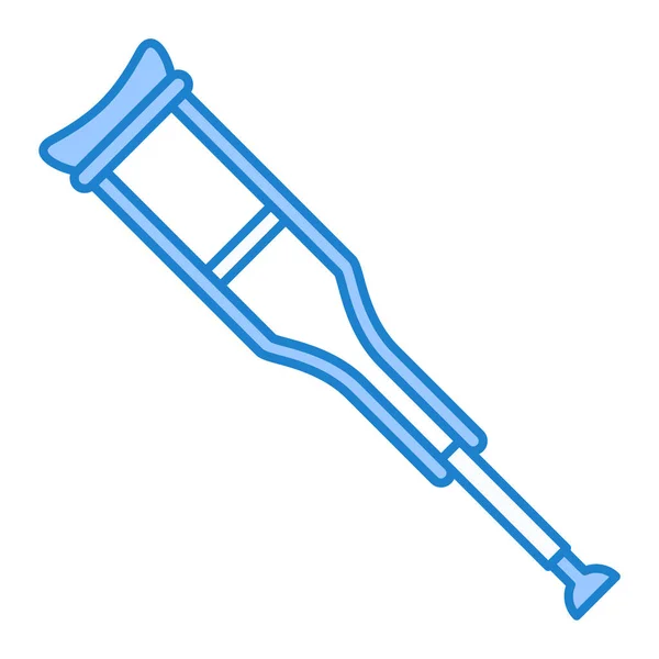 Medicinsk Ikon Kontur Illustration Kryckor Vektor Symbol För Webben — Stock vektor