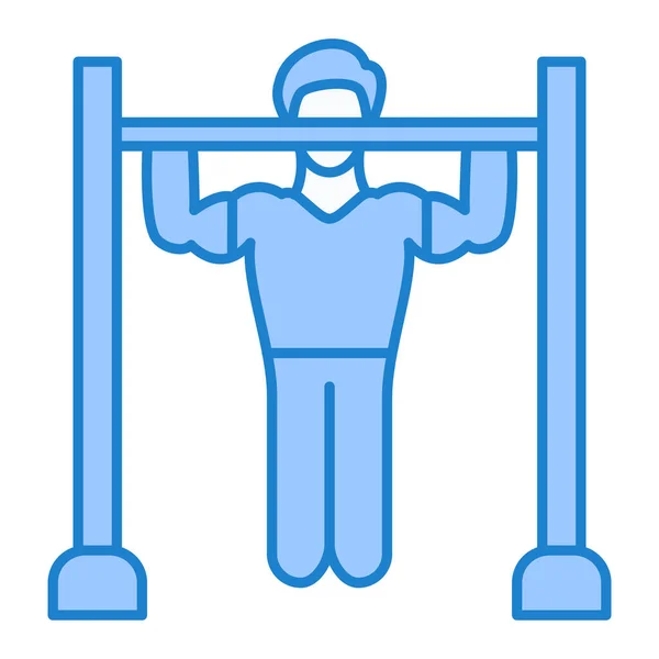 Fitness Ejercicio Icono Vector — Vector de stock