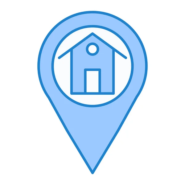 Locatie Pin Pictogram Vector Illustratie — Stockvector