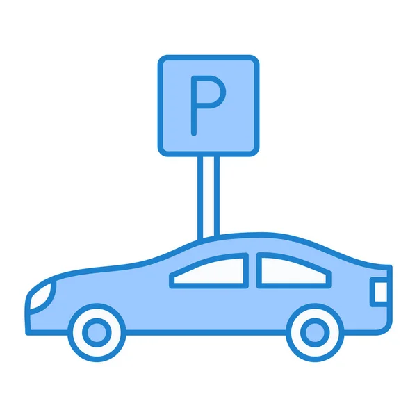 Parkplatz Symbol Vektor Illustration Design — Stockvektor