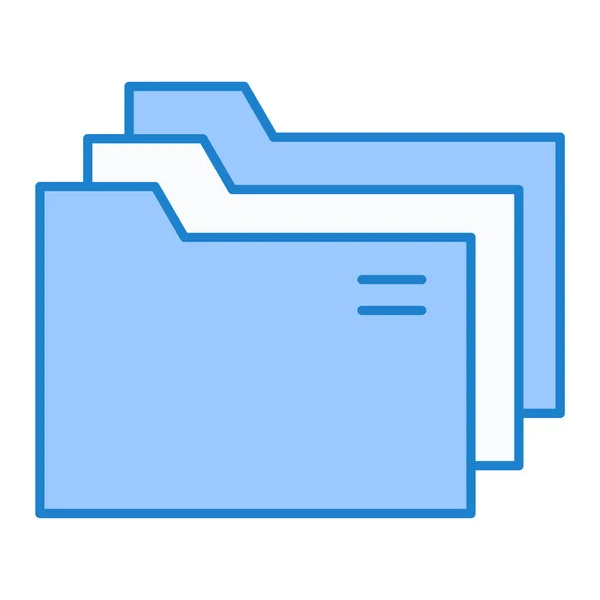 Folder Pictogram Vector Illustratie — Stockvector