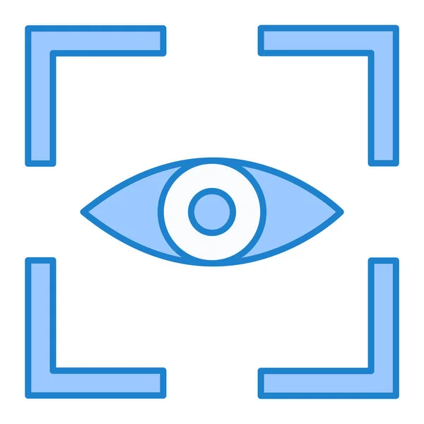 Ícone Vetor Olho Moderno Estilo Simples Minimalista — Vetor de Stock