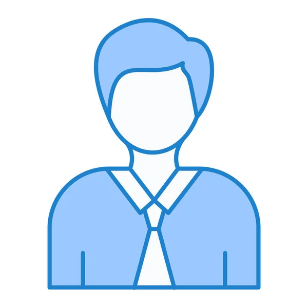 Ícone Homem Avatar Delinear Ilustração Vetor Pessoa Empresário Símbolo Isolado — Vetor de Stock