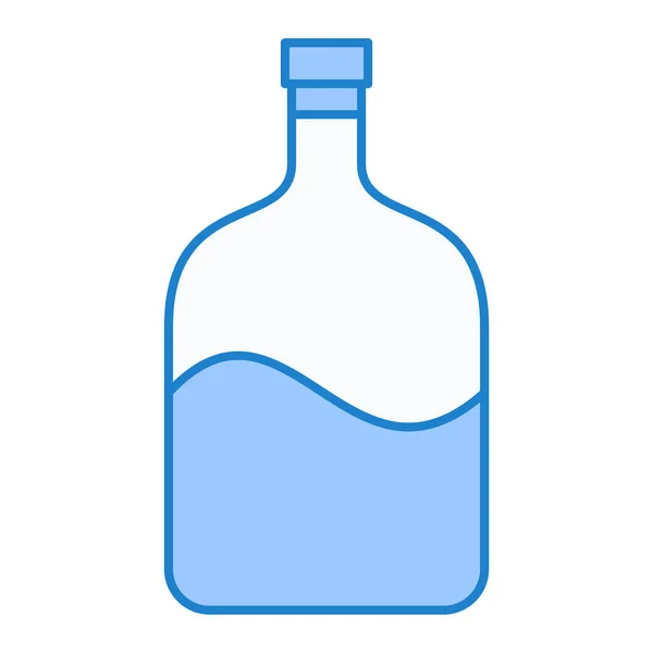 Бутылка Водяной Иконы Векторная Иллюстрация — стоковый вектор