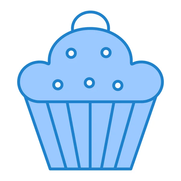 Cupcake Web Icon Vektor Illustration — Stockvektor