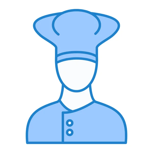 Chef Met Hoed Icoon Vectorillustratie — Stockvector