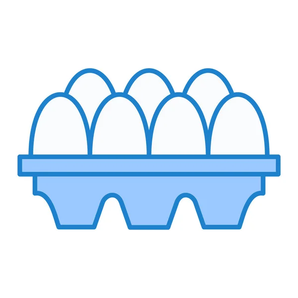 卵のアイコン ウェブのための卵農場のアイコンの簡単なイラスト — ストックベクタ