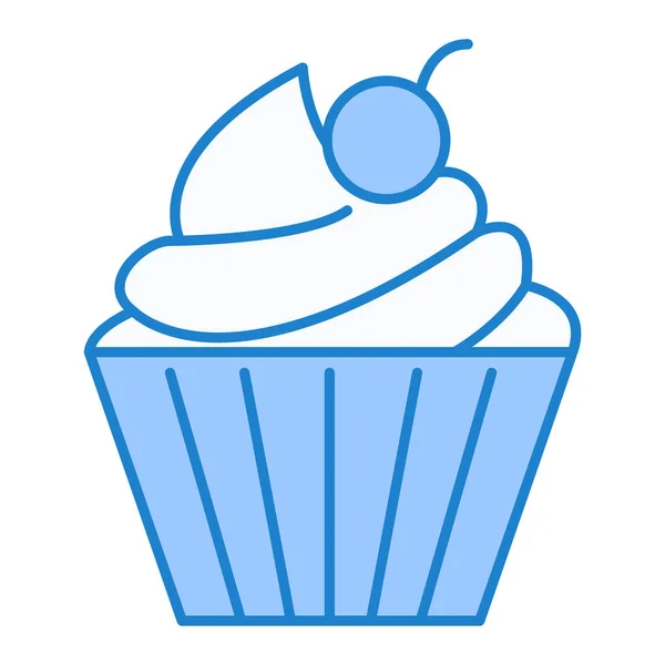 Cupcake Design Vectorial Ciocolată Înghețată — Vector de stoc