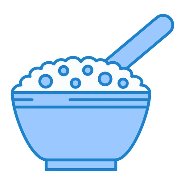 Bol Soupe Avec Cuillère Pilon Vecteur Illustration Design — Image vectorielle