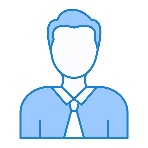 Ícone Homem Avatar Delinear Ilustração Vetor Pessoa Empresário Símbolo Contorno — Vetor de Stock