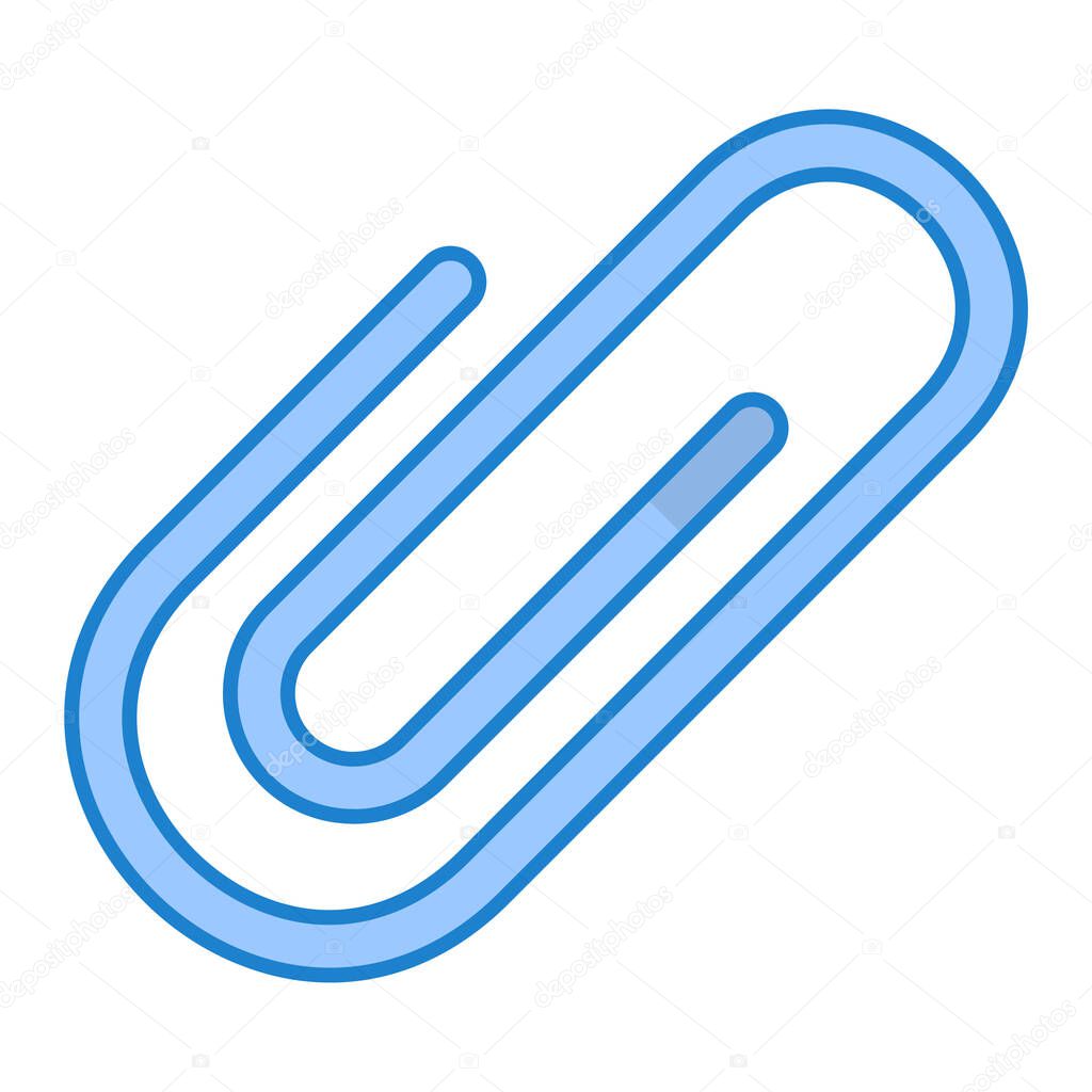 paper clip icon. outline illustration of paperclip vector line icons for web