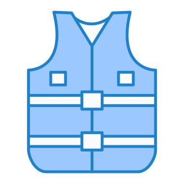 Yelek. Web simgesi basit illüstrasyon