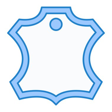 mavi çizgi simgesi, vektör illüstrasyonu