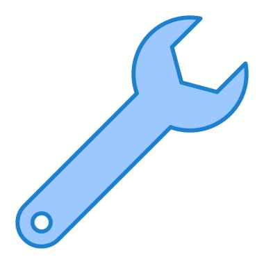 İngiliz anahtarı. Web simgesi basit illüstrasyon