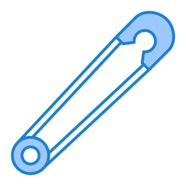 Tek izole edilmiş iğne simgesinin vektör çizimi