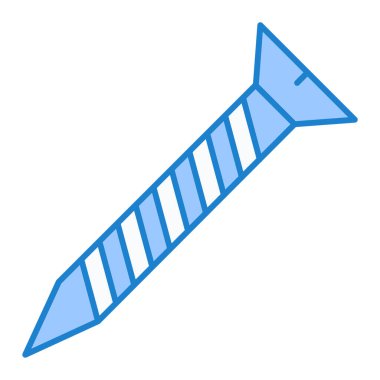 Roket. Web simgesi basit illüstrasyon