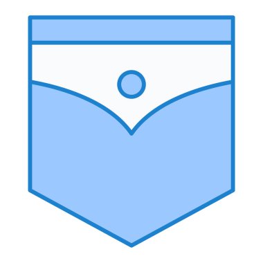 mavi kot pantolon vektör çizimi