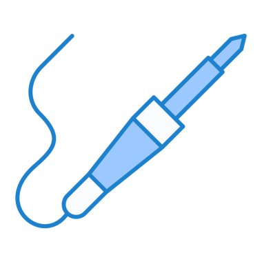 Elektrikli traş makinesinin izole edilmiş tek simgesinin vektör illüstrasyonu