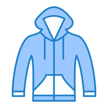 Ceket. Web simgesi basit illüstrasyon