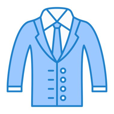 Takım elbise. Web simgesi basit illüstrasyon